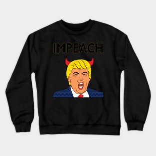 Impeach Trump Pro America Anti-Trump 45 Impeachment Crewneck Sweatshirt